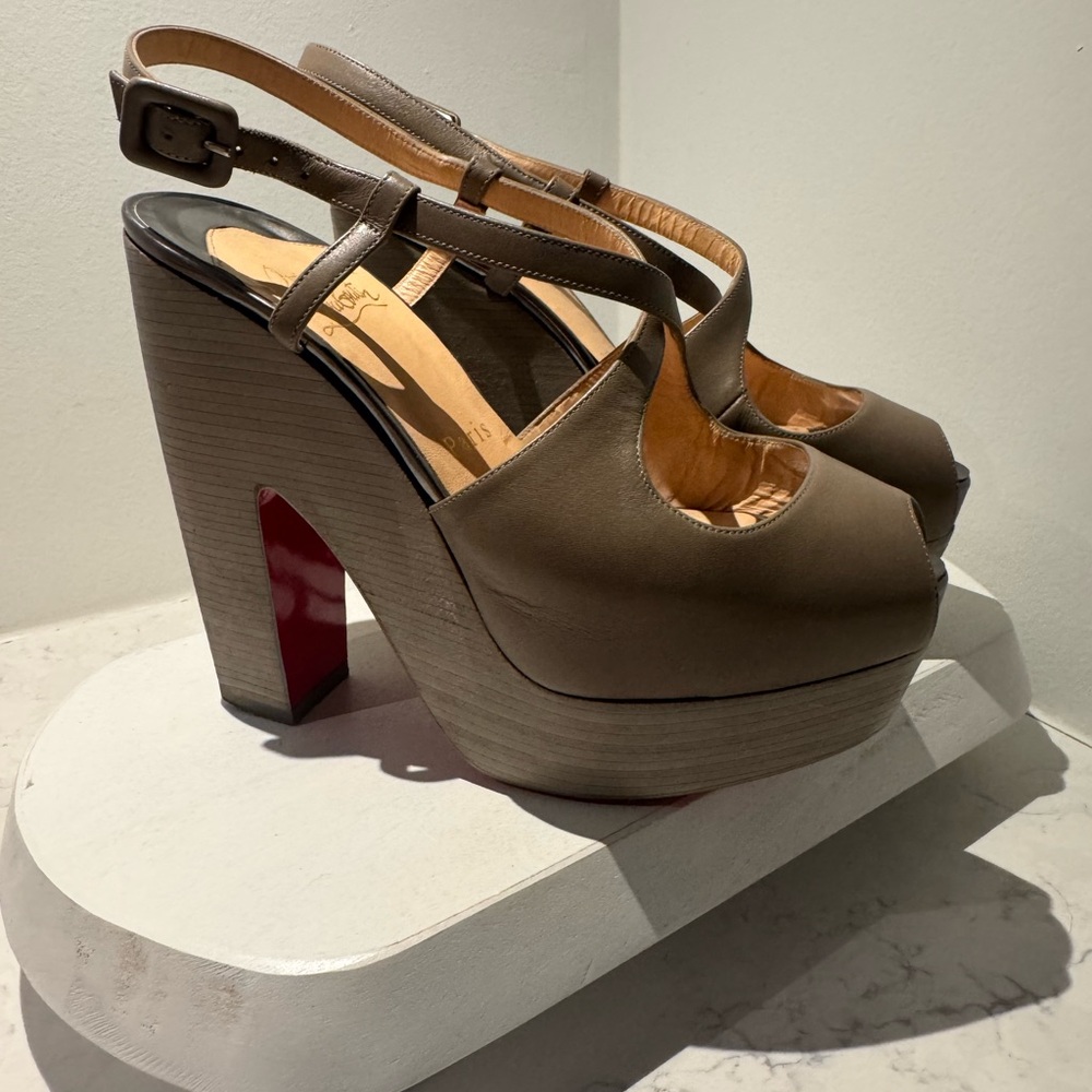 Authentic Christian Louboutin Martel Platform Heels